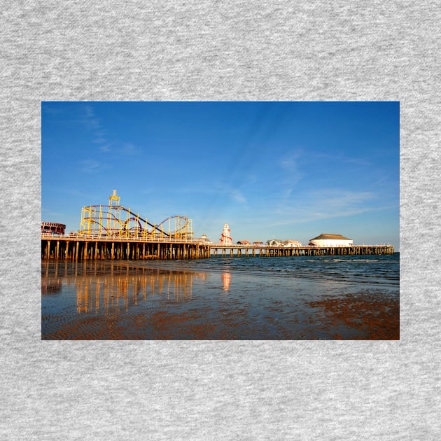 Clacton On Sea Pier And Beach Essex UK by AndyEvansPhotos